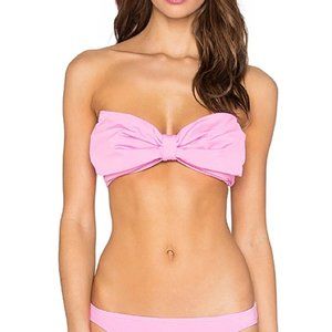 kate spade new york Pink Bandeau Bow Bikini Top